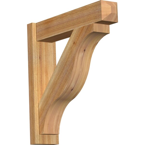 Ekena Millwork Funston Rough Sawn Craftsman Outlooker, Western Red Cedar, 6"W x 26"D x 26"H OUT06X26X26FST04RWR - main